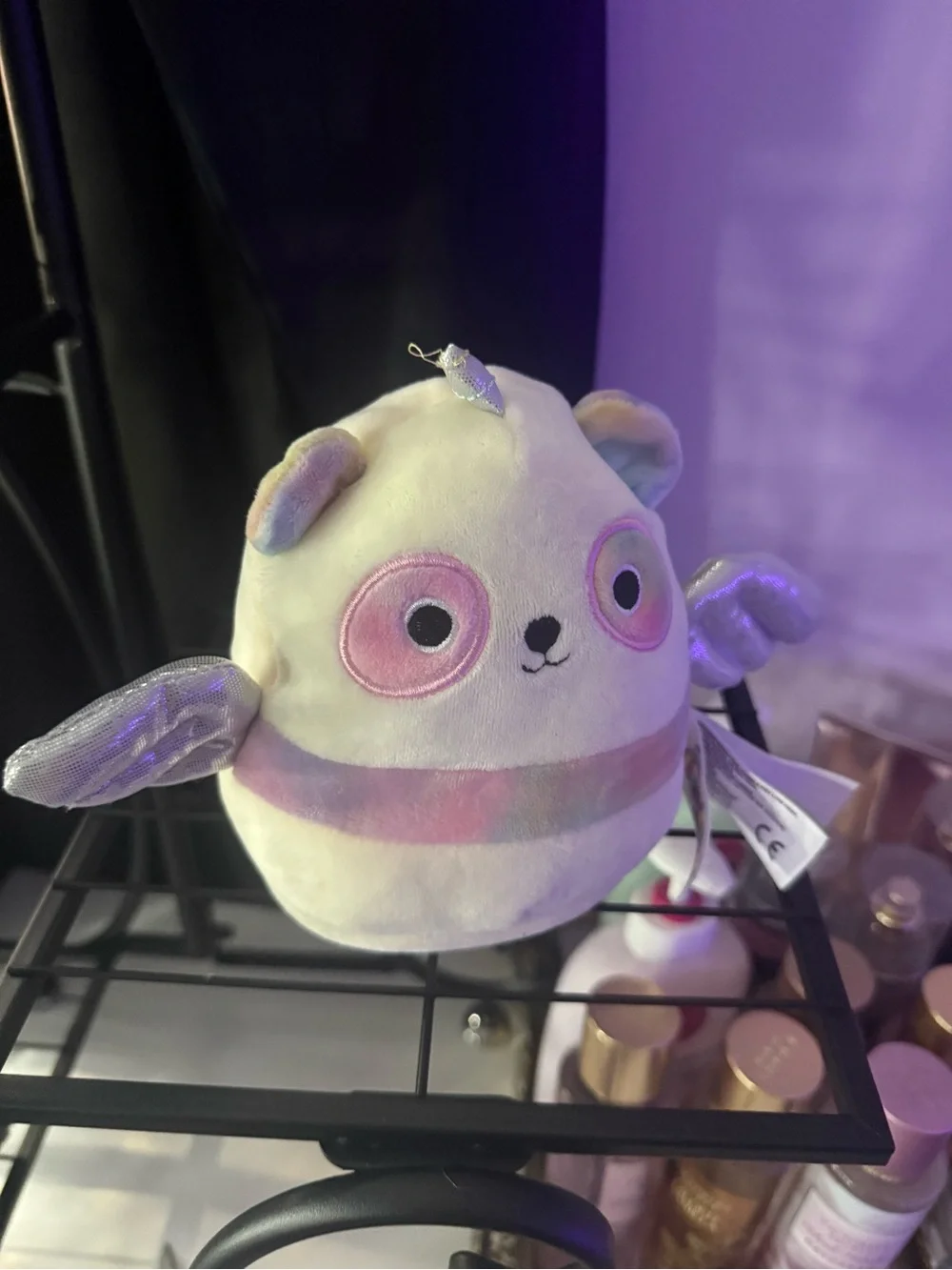 Squishmallows Pastel Pink & White Winged Panda- Unicorn flipable Plush Pet Toy